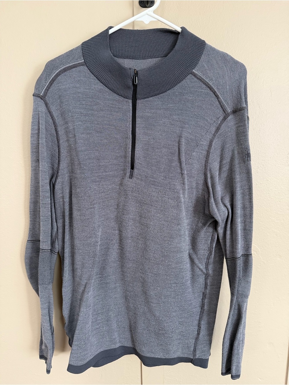 Smartwool Men's Gray Half-Zip Merino Sweater